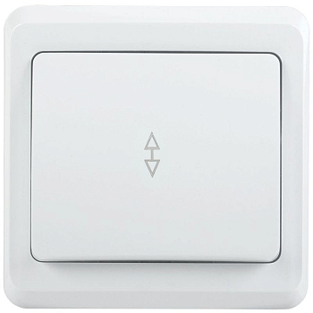 Переключатель проходной 1-кл. 1п СП Вега 10А IP20 ВСп10-1-0-ВБ бел. GENERICA EVV12-K01-10-DM