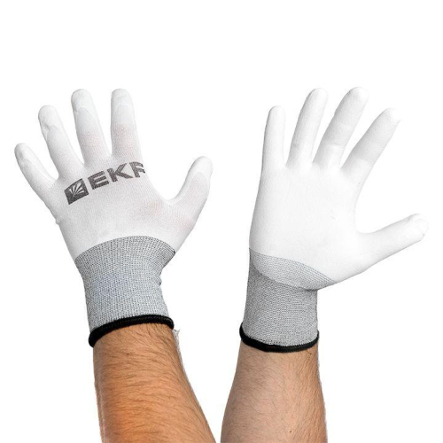 Перчатки рабочие PROFI Touch для чистовых работ (15 класс 9 размер) Expert EKF pe15pm-9-exp