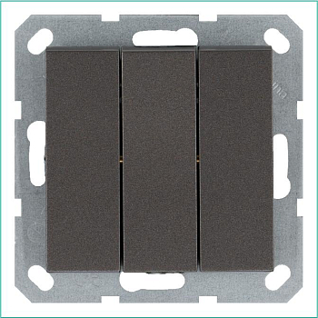 Выключатель 3-кл. 10А IP20 механизм мокко Jasmart G3031Z