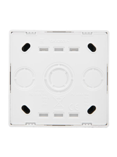 Выключатель 1-кл. ОП LETO с индикацией бел. LEZARD 752-0200-111