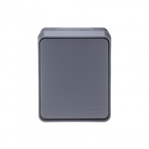 Переключатель проходной 1-кл. ОП AtlasDesign PROFI IP54 10AX антрацит SE ATN544061