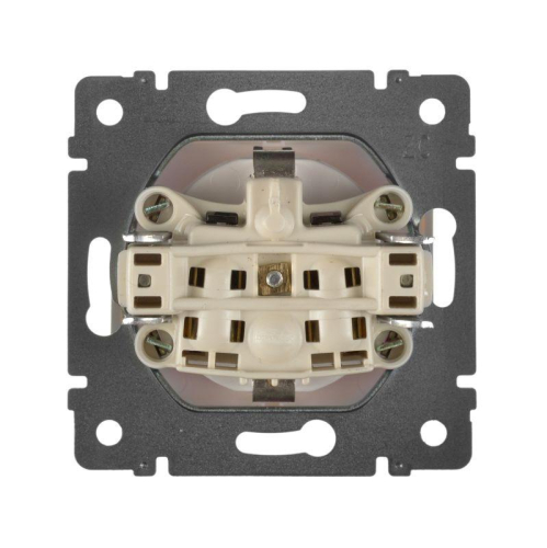 Розетка 1-м СП Valena 16А IP21 2P+E с заземл. защ. шторки с крышкой винты механизм бел. IEK 774422