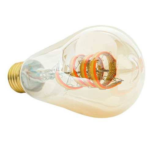 Лампа филаментная Умная ST64 4.9Вт прозрачная RGB E27 220-240В EKF slwf-e27-st64-fil-rgbw