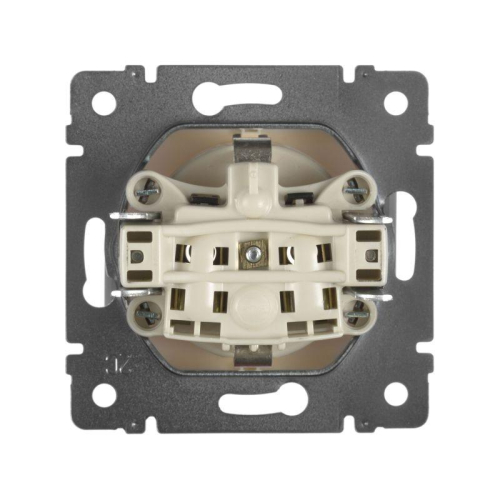 Розетка 1-м СП Valena 16А IP20 с заземл. на винтах механизм сл. кость IEK 774320