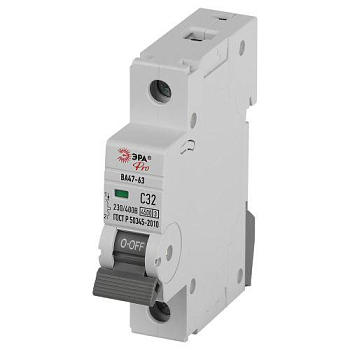 Выключатель автоматический 1п C 32А 4.5кА ВА47-63 PRO ЭРА Б0059410