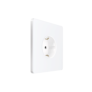 Розетка 1-м СП Systeme Infinity 16А IP20 250В с заземл. защ. шторки арктич. лед SE FSE000145