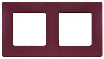 Рамка 2-м СП Etika IP20 сливовый IEK 672562