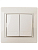 Выключатель 2-кл. СП Plano 10А IP20 1-104-02 250В сл. кость Intro Б0027602