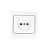 Розетка 1-м СП Валери 16А IP20 без заземл. бел. UNIVersal В0022