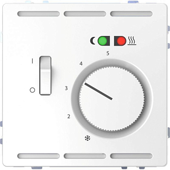 Терморегулятор теплого пола Merten D-Life с центральной платой с выключателем +4м 230В SD бел. лотос SchE MTN5764-6035