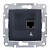 Розетка компьютерная 1-м СП Sedna RJ45 CAT.6 SchE графит SDN4700170