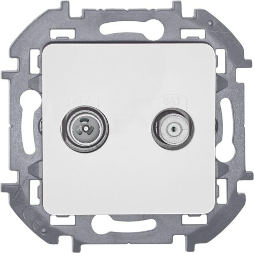 Розетка телевизионная TV/SAT Inspiria с топологией "звезда" механизм бел. IEK 673880