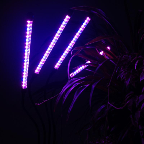 Светильник светодиодный "КРИСТАЛЛ" CTL2-USB-bl Agro 4х10Вт IP40 для растений спектр 4 плафона на прищепке пульт на шнуре красн./син. ФАZА 5068810