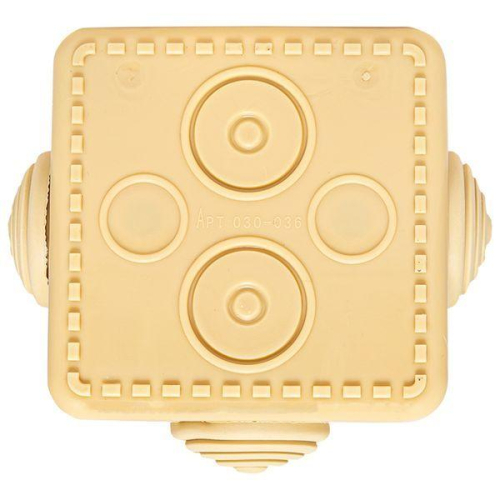 Коробка распаячная КМР-030-036 пылевлагозащ. 65х65х50 4 мембранных ввода свет. дерево PROxima EKF plc-kmr2-030-036-s