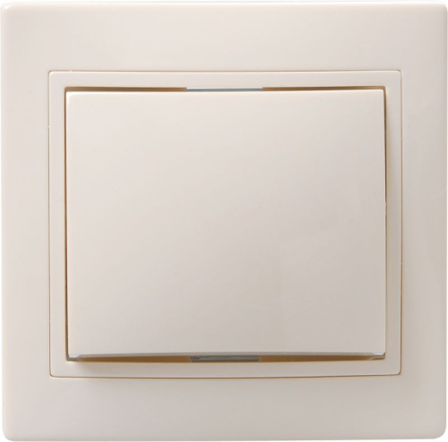 Выключатель 1-кл. 1п СП Кварта 10А IP20 ВС10-1-0-Км керамич. осн. крем. GENERICA EVK10-K33-10-K