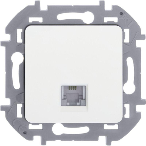 Розетка телефонная Inspiria RJ11 механизм бел. IEK 673820
