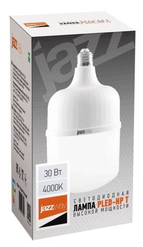 Лампа светодиодная высокомощная PLED-HP-T100 30Вт 4000К нейтр. бел. E27 2700лм 220В/50Гц Pro JazzWay 1038913A