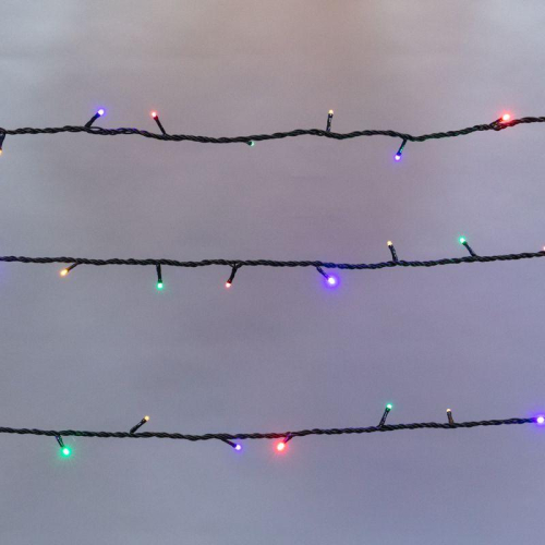 Гирлянда светодиодная управляемая"Нить" 10м 100LED мультиколор 10Вт 220-240В IP65 8 режимов провод ПВХ черн. (нужен контроллер 217-204) Neon-Night 303-139