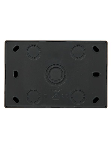 Розетка 2-м ОП LETO с заземл. закрытый корпус ПБТ черн. бархат LEZARD 752-4200-127B