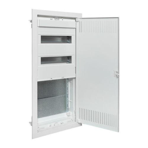 Щит комбинированный встраив. Nova 2 DIN-рейки + 2 монтаж. платы 4 габарит IP41 с метал. перфорированной дверью EKF nv-cb-pmd-2+2