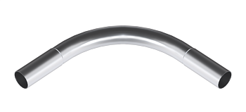 Поворот на 90град. d25 AL безрезьбовой алюм. EKF pb-25-AL