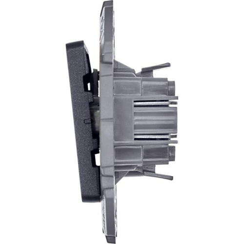 Выключатель кнопочный Inspiria 6А 250В без фиксации НО/НЗ механизм антрацит IEK 673693