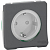 Механизм розетки 1-м ОП Mureva Styl 16А IP55 с заземл. защ. шторки винт. клеммы антрацит SchE MUR36135