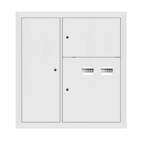Щит этажный 2кв. слаботочка слева RAL9003 (1000х950х160) PROxima EKF mb29-v-2z-ral9003