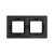Рамка 2-м 4мод. Avanti метал. черн. DKC 4402854 Рамка 2-м 4мод. Avanti метал. черн. DKC 4402854