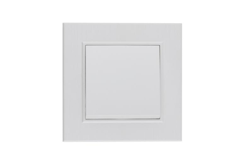 Выключатель 1-клав. Karea LINE STAR жемчуж. Makel 86100001