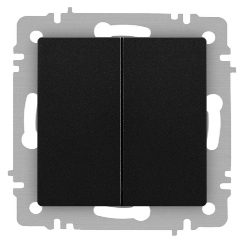 Переключатель 2-кл. СП Accent 6-107-05 10А IP20 250В AL/CU антрацит Intro Б0063564