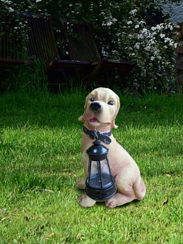 Светильник садовый "Собака" 31х29.2х11.4 тепл. бел. на солнечн. батарее аккум. AA NI-MH 600мА.ч КОСМОС KOC_SOL102_D