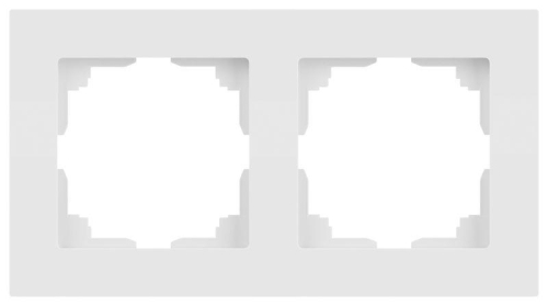 Рамка 2-м СП Accent 6-502-01М бел. матов. Intro Б0063751
