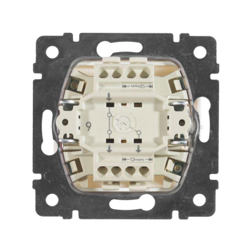 Переключатель проходной 1-кл. СП Valena 10А IP31 250В механизм бел. IEK 774406