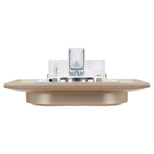 Розетка 2-м SKANDY 16А с заземл. защ. шторки в сборе SK-R07Sa песочн. IEK SK-R24-16-K98-F