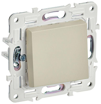 Выключатель кнопочный 1-кл. SKANDY 10А SK-V14B беж. IEK SK-V17-0-10-K10