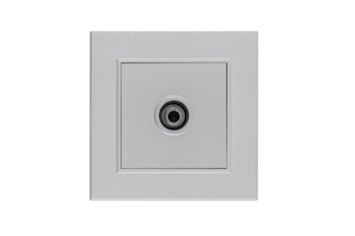 Розетка TV проходная Karea LINE STAR жемчуж. Makel 86100007