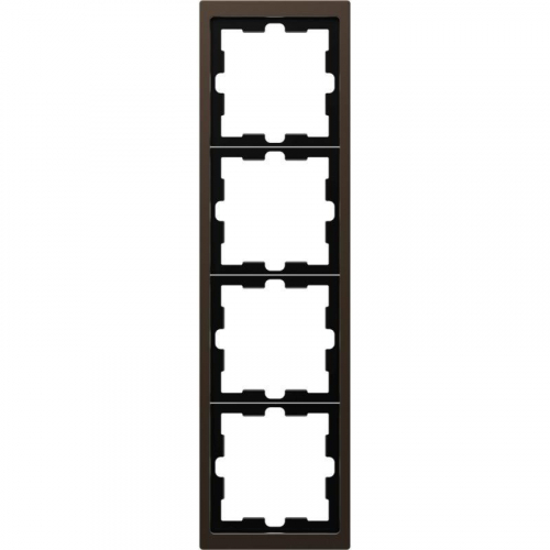 Рамка 4-м Merten D-Life SD мокко SchE MTN4040-6552