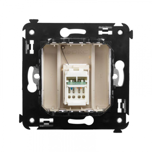 Розетка компьютерная 1-м СП Avanti "Ванильная дымка" RJ45 кат.6 DKC 4405293