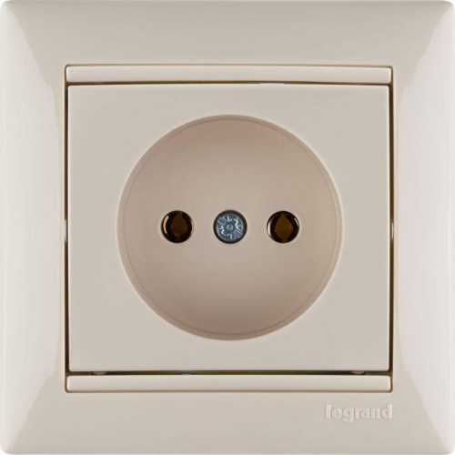 Розетка 1-м СП Valena 16А IP21 без заземл. на винтах механизм сл. кость IEK 774316