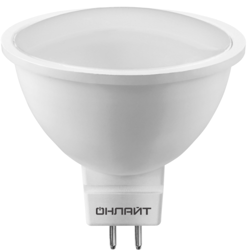 Лампа светодиодная 61 889 OLL-MR16-10-230-3K-GU5.3 10Вт 3000К тепл. бел. GU5.3 1000лм 176-264В ОНЛАЙТ 61889