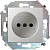 Розетка 1-м СП Simon 15 16А IP20 250В без заземл. защ. шторки винтов. клеммы механизм бел. Simon 1591444-030