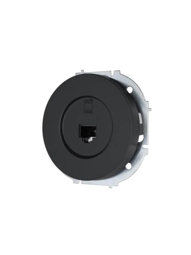 Розетка компьютерная СП OSEN RJ45 кат.6 механизм черн. бархат LEZARD 743-4288-140