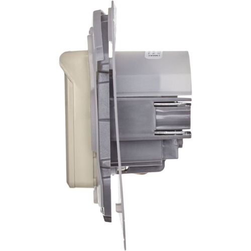 Розетка 1-м СП Inspiria 16А IP44 250В 2P+E защ. шторки с крышкой немецк. стандарт механизм сл. кость IEK 673741