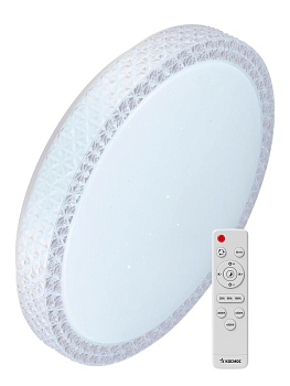 Светильник светодиодный PREMIUM SAPHIR 55Вт 230В 3000-6500К 4400лм IP40 395х95мм настенно-потолочный управляемый с пультом ДУ КОСМОС KSSaph55W