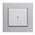Переключатель проходной 1-кл. СП Karea 10А IP20 сереб. Makel 56065005