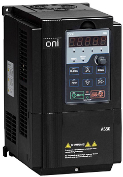 Преобразователь частоты A650 380В 3Ф 0.75кВт 2.5А ONI A650-33E0075T