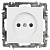Розетка 1-м СП Accent 6-201-01 16А IP20 250В 2Р AL/CU бел. Intro Б0063653