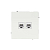 Розетка компьютерная 2-м KANT RJ45 кат.5E без шторки бел. магнолия DKC 7000664