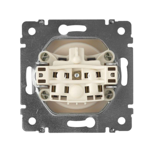 Розетка 1-м СП Valena 16А IP21 без заземл. на винтах механизм сл. кость IEK 774316